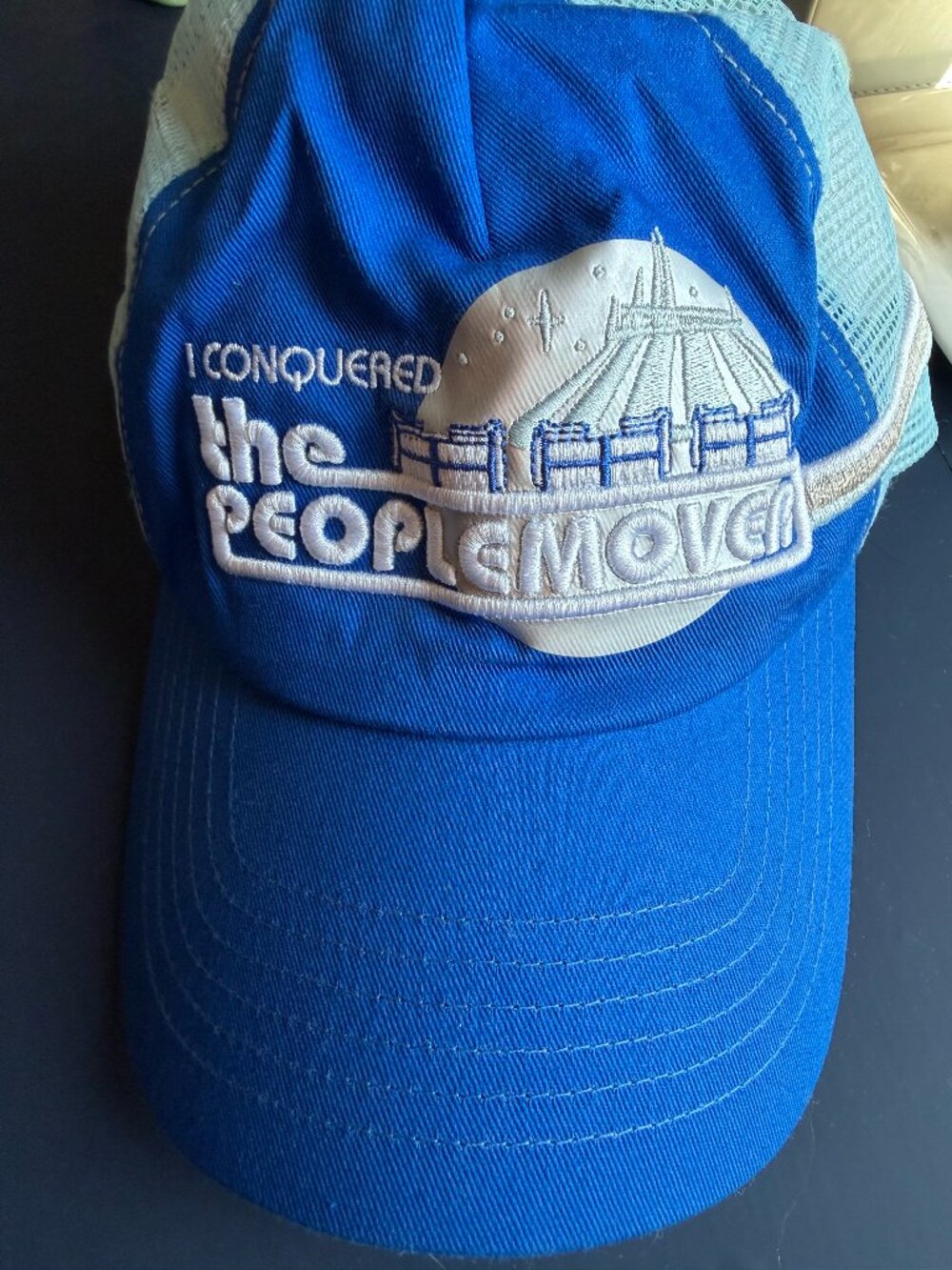 Disney Parks Tomorrowland "I Conquered the PeopleMover" Trucker Snapback Hat